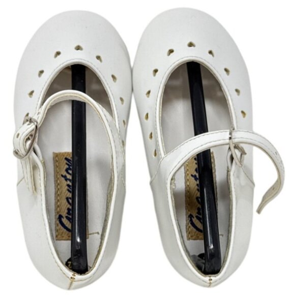 Granton Girls White Patent Mary Jane Shoes Size 6 - Picture 5 of 6